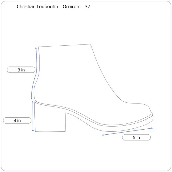 Christian Louboutin Orniron 100 Seta Calfskin Ankle Booties - Picture 11 of 11